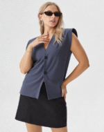 gilet à épaulette sans manches