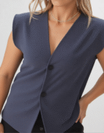 gilet à épaulette sans manches