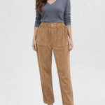 pantalon effet velours