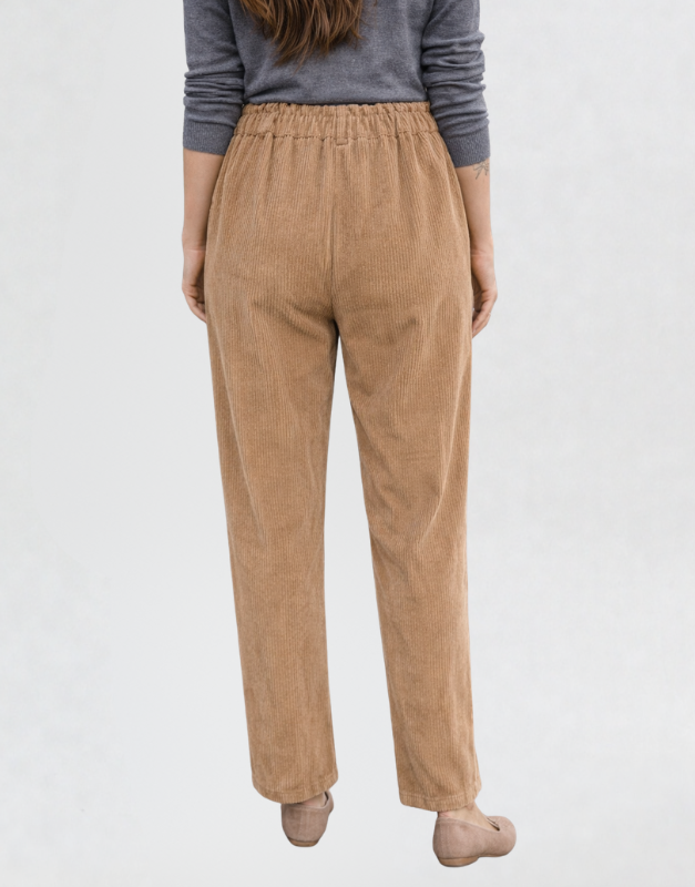 pantalon effet velours