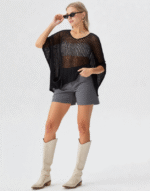 poncho en maille
