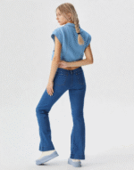 veste en jean sans manches
