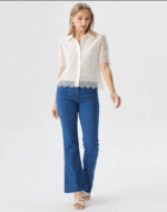 chemise coton dentelle