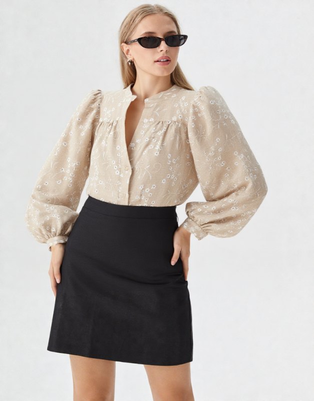 blouse ajourée
