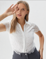 chemise coton dentelle