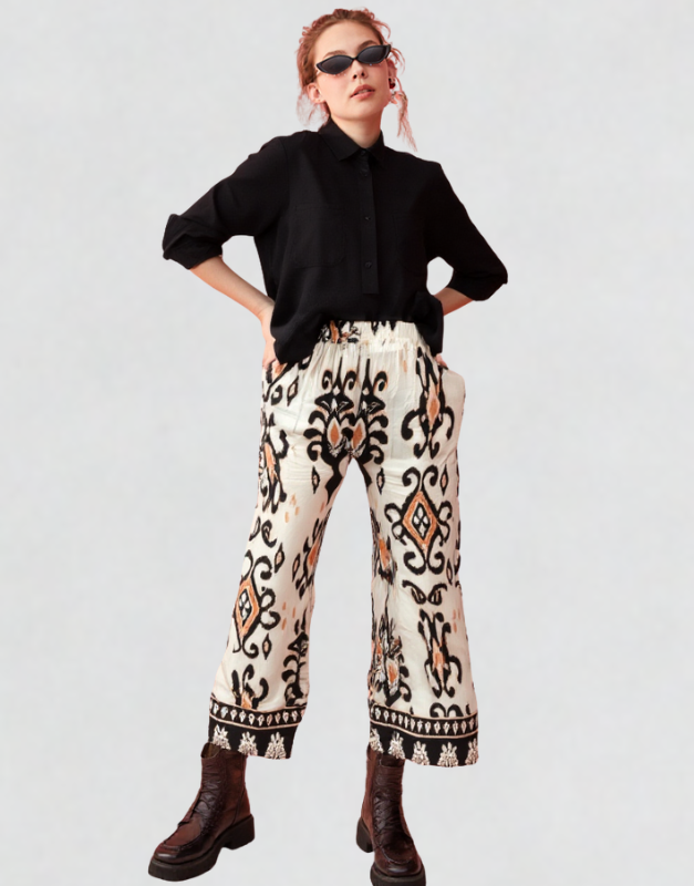 pantalon fluide coloré