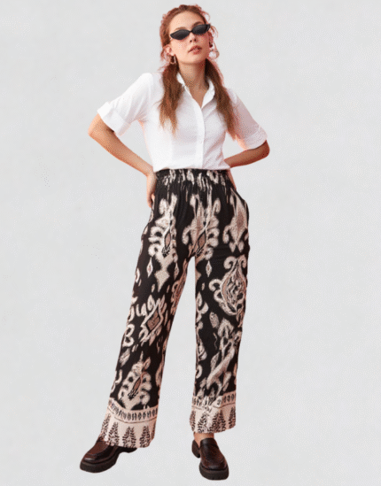 pantalon fluide coloré
