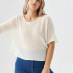 t shirt uni maille fine