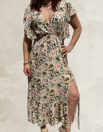 robe longue fleurie