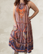 robe longue imprimés mix