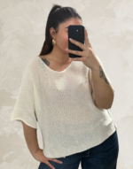 t shirt uni maille fine