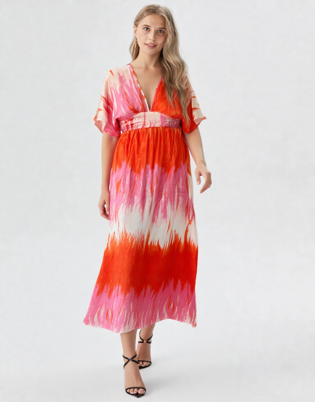 robe dégradée rose