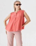 chemise gaz de coton unie