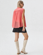 chemise gaz de coton unie