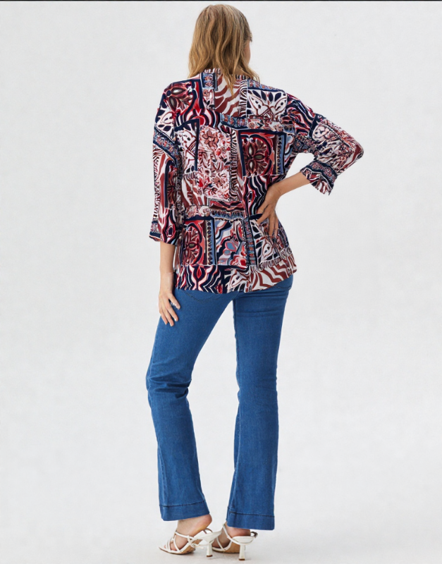 blouse à motifs