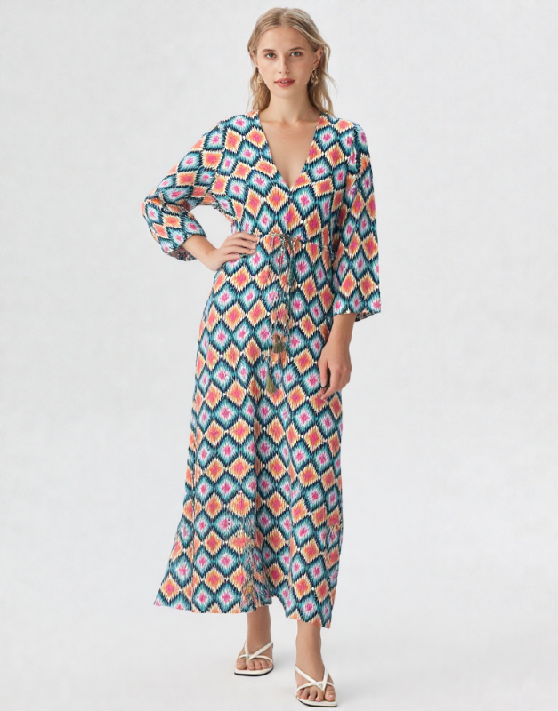 robe longue rétro