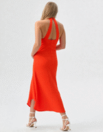 robe dos nu orange