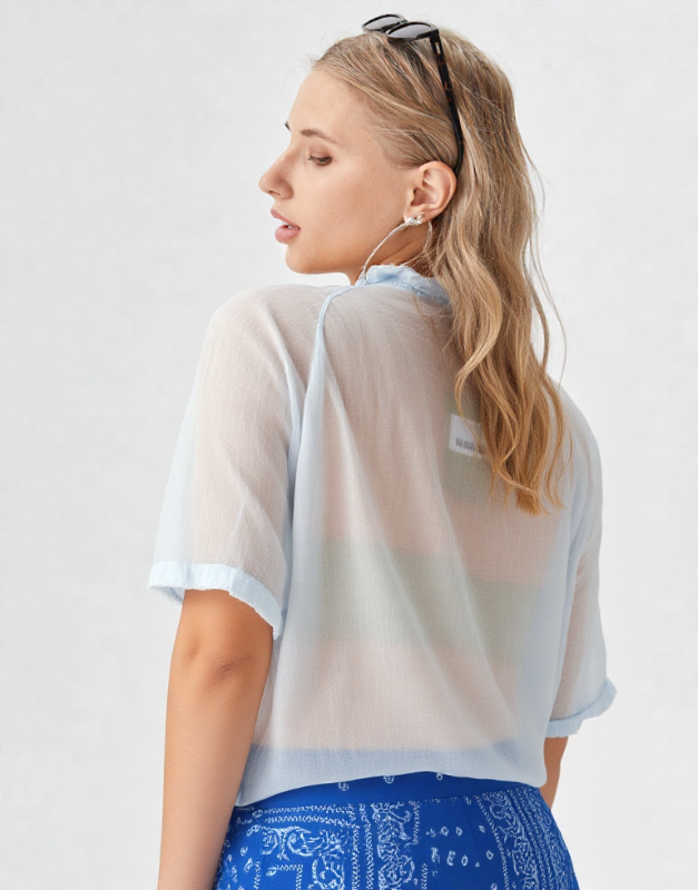 blouse transparente