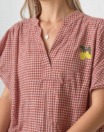 blouse vichy citron