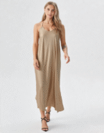 robe longue doré