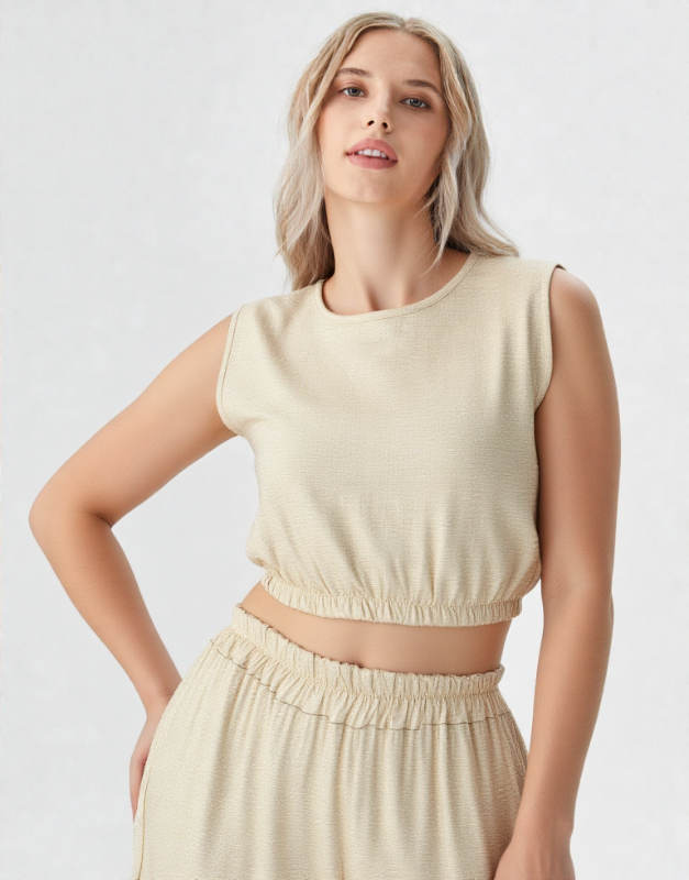 ensemble jupe doré