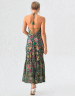 robe dos nu à motifs