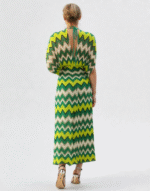 robe maille verte