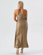 robe longue doré