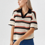 t shirt marinière maille