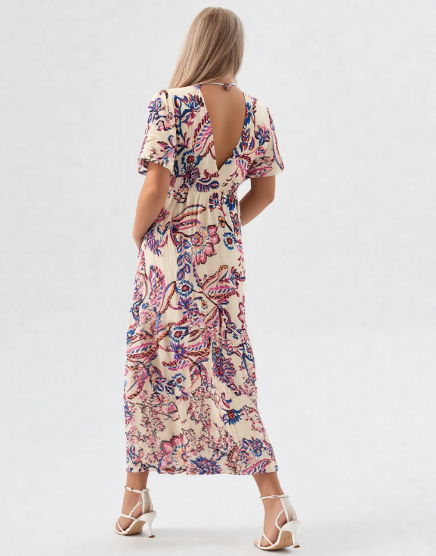 robe longue fleurie