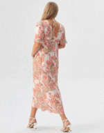 robe longue imprimés orange