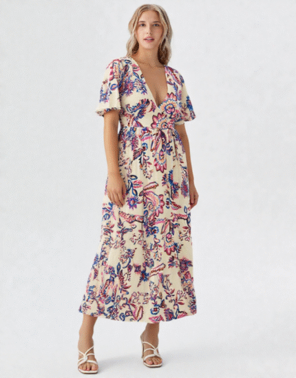 robe longue fleurie
