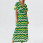 robe maille verte