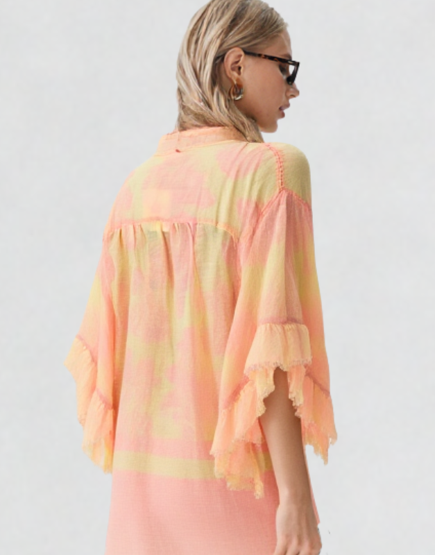 blouse à volants