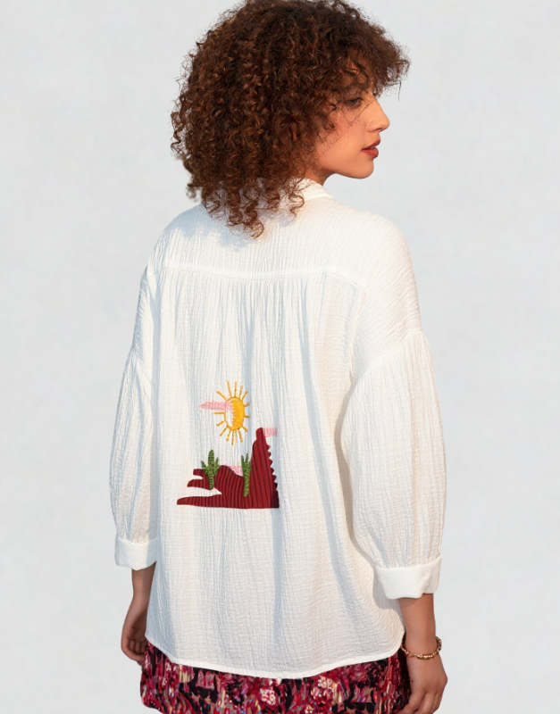 chemise coton plage