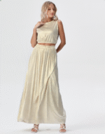 ensemble jupe doré