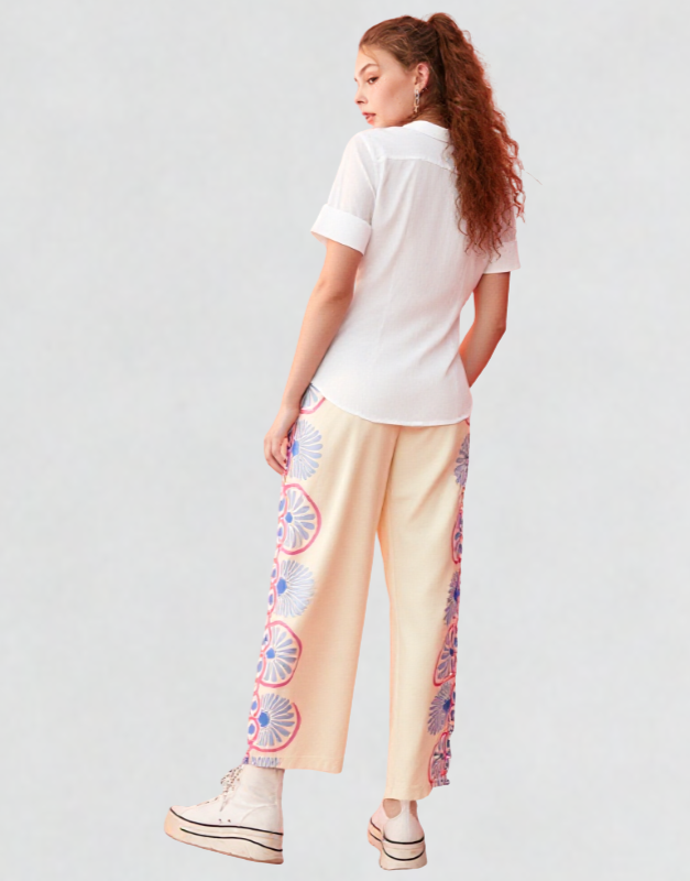 pantalon satiné