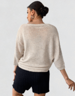 pull doré manches 3/4