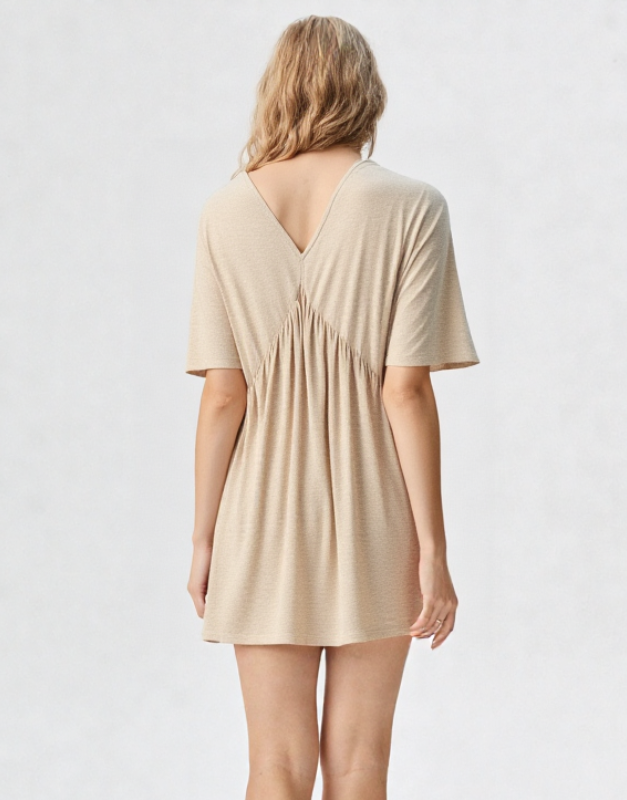 robe courte doré