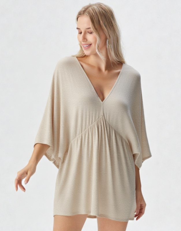 robe courte doré