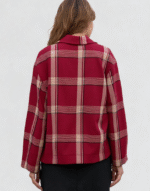 blazer carreaux bordeaux