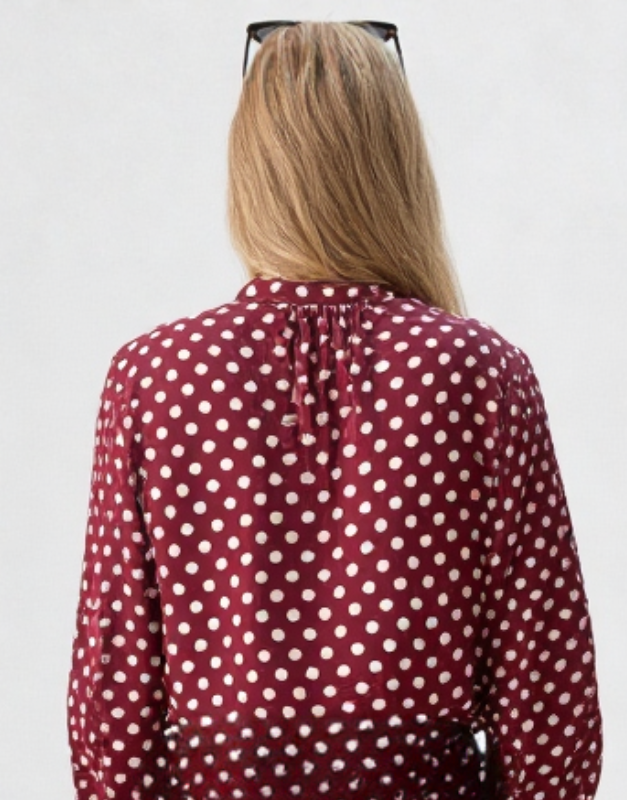 blouse pois