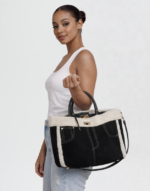 sac noir et moumoute