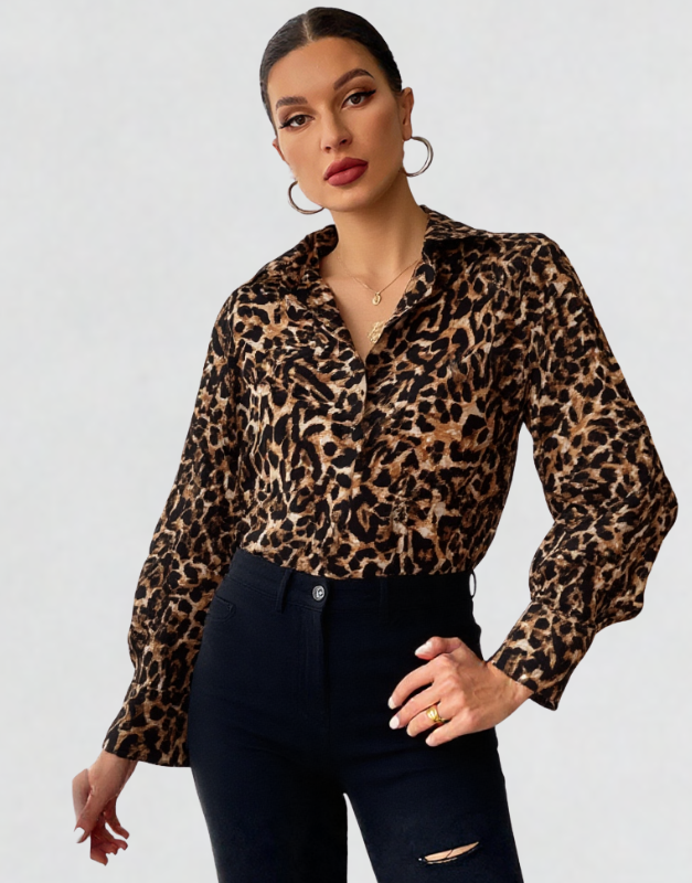 chemise léopard