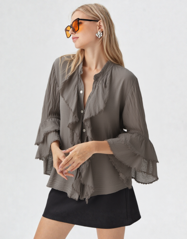 chemise volants