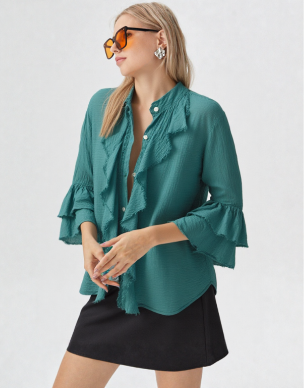 chemise volants