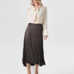 jupe longue soie