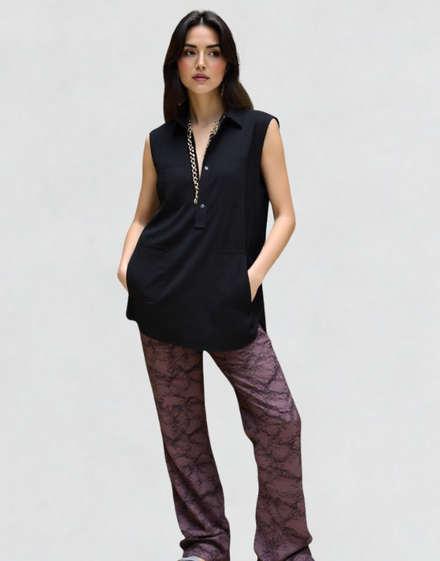 pantalon texturé