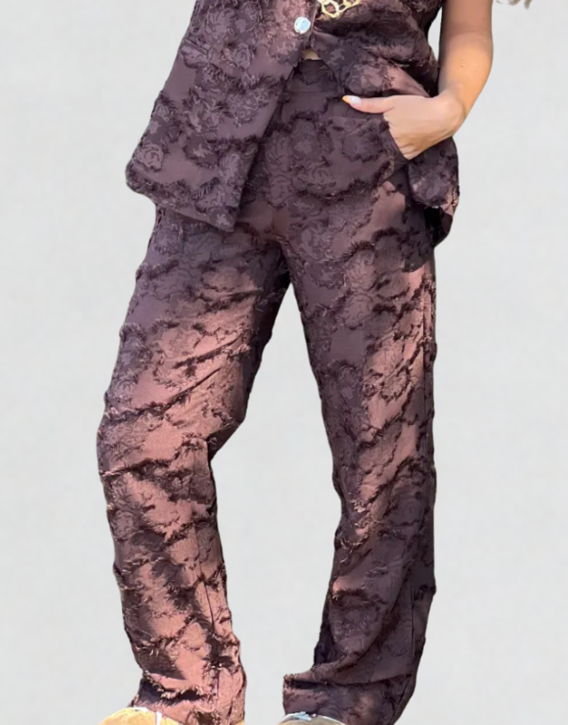 pantalon texturé