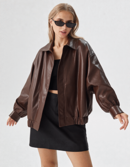veste bombers vinyle